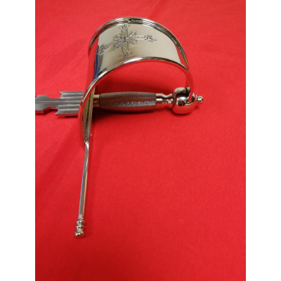 Adaga com cruz para a mão esquerda com bainha  - 6