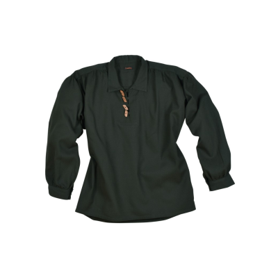 Medieval shirt with wooden buttons  - 1