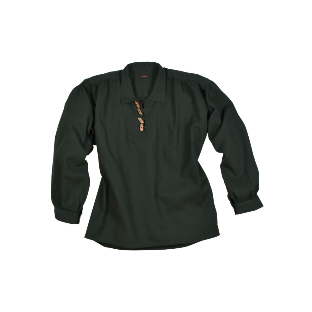 Chemise médiévale avec des boutons en bois  - 1