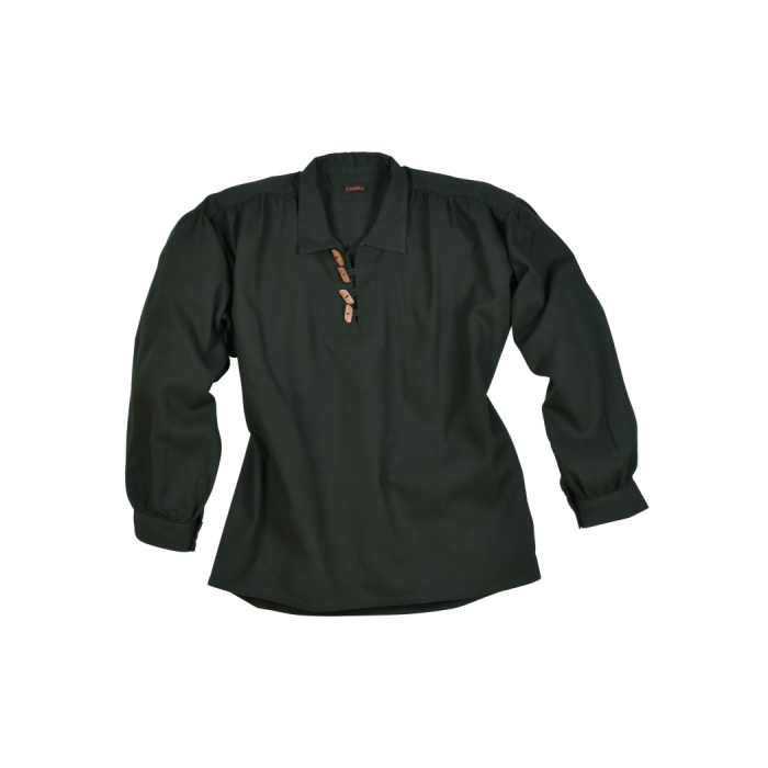 Chemise médiévale avec des boutons en bois  - 1