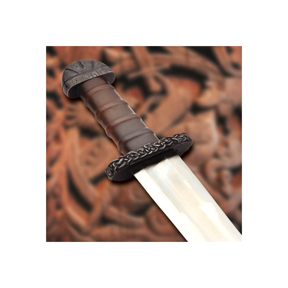Espada Vikings funcional com bainha em couro  - 2