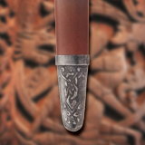 Espada Vikings funcional com bainha em couro  - 4