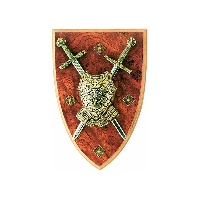 Panóplia com 2 espadas  - 4