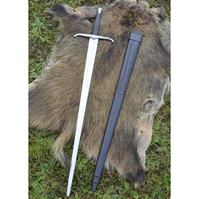 Espada italiana de uma mão e meia w. bainha, cega prática  - 1