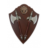 Panóplia com 2 machados  - 1