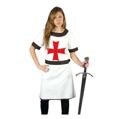 Tunique Halvar Vikings avec broderie, nature / rouge Commencement