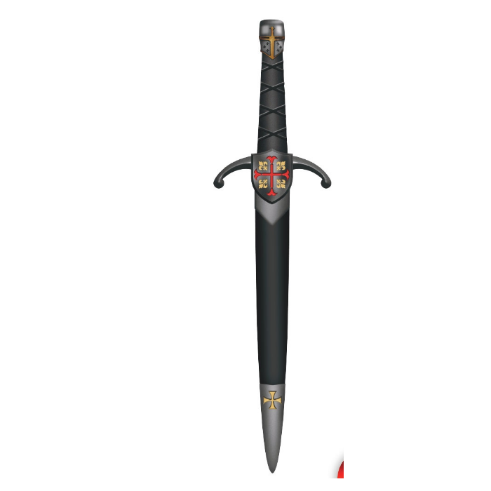 Poignard templier avec la gaine Commencement