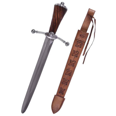 Punhal medieval com bainha, prático sem corte, versão de combate leve, SK-C  - 2
