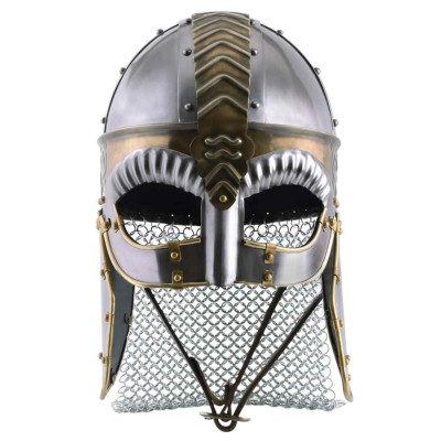 Capacete Spectral Beowulf com protetores de bochechas e aventail  - 4