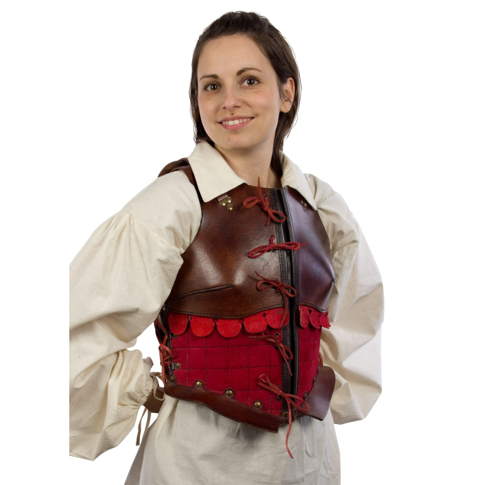Armure féminine rogue, armure en cuir LARP Armor