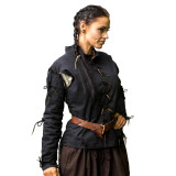 Camisa pirata negra  - 1