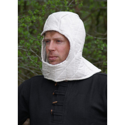 Coifa medieval com laços bordeaux  - 1