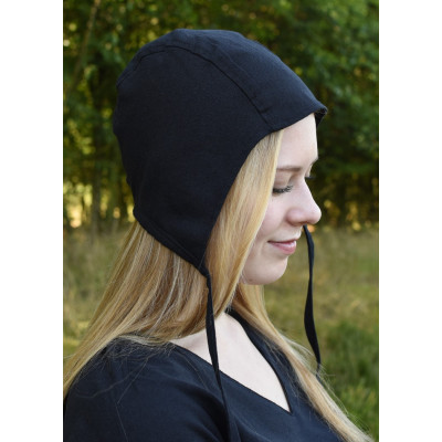 Coifa medieval com laços bordeaux  - 5