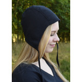 Coifa medieval com laços bordeaux  - 5