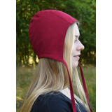 Coifa medieval com laços bordeaux  - 8