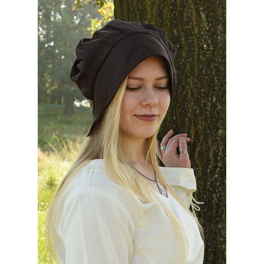 Medieval Coif with Ties  - 1