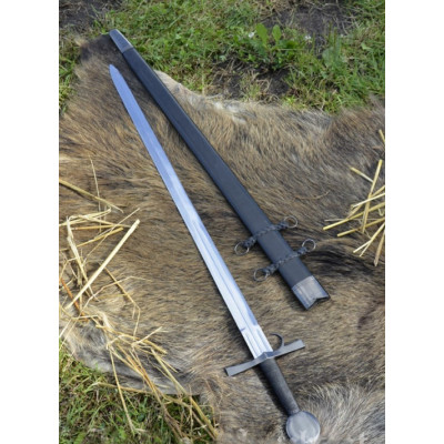 Espada larga medieval com bainha, espada decorativa  - 1