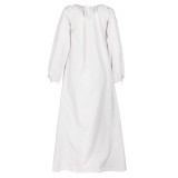 Vestido de mulher Medieval Ana, branco  - 4