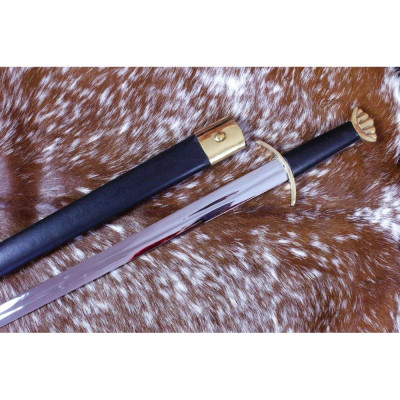 Espada Viking com bainha, Aço Damasco  - 5