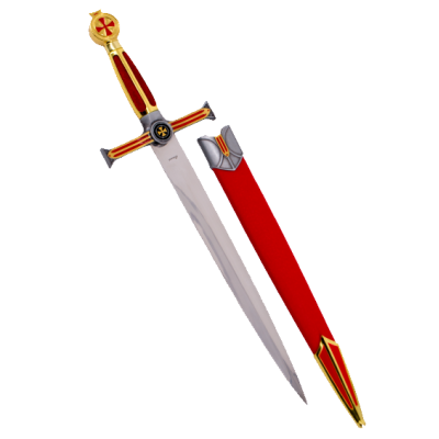 Templar dagger with sheath  - 1