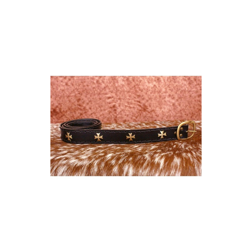 Medieval Templar leather belt  - 3