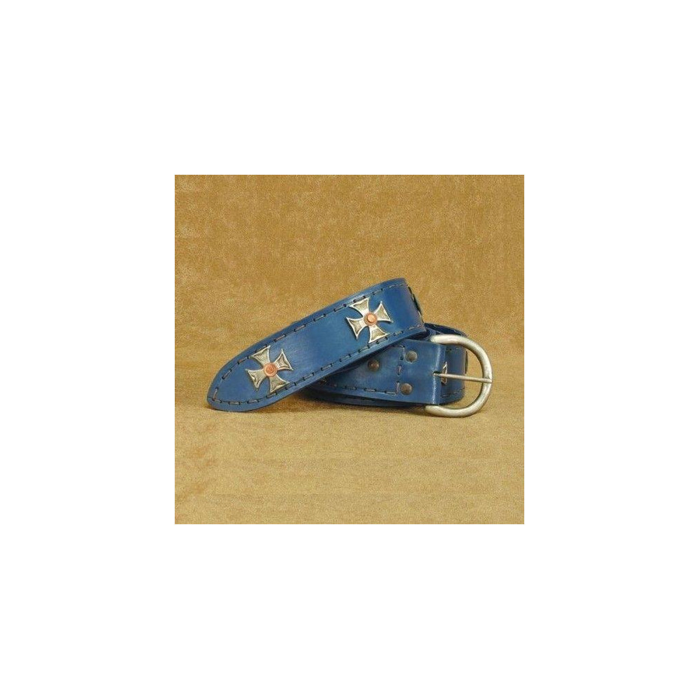 Cintura medievale in pelle templare  - 2