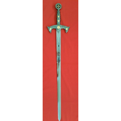 Templar sword with wall support  - 5
