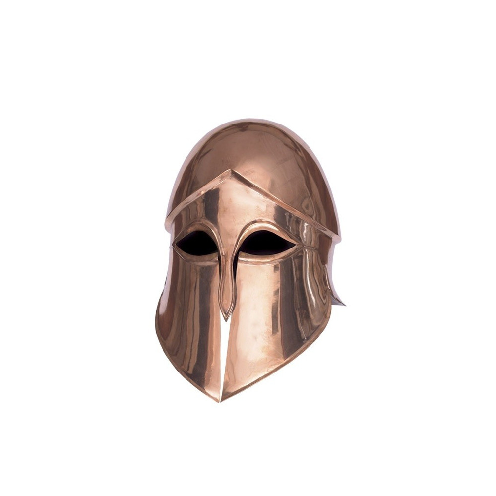 Casque boeotien, laiton, 4º c. av. J.-C. Commencement