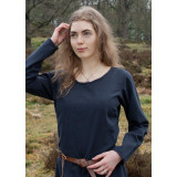 Simple Medieval Dress Afra, Sturdy Fabric, Dark Blue  - 14