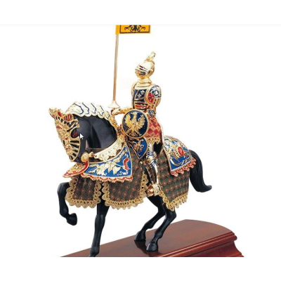 Figura Cavaleiro Alemão com Cavalo 35 cm  - 5