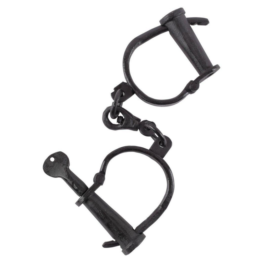 Medieval handcuffs in hand-forged steel  - 1