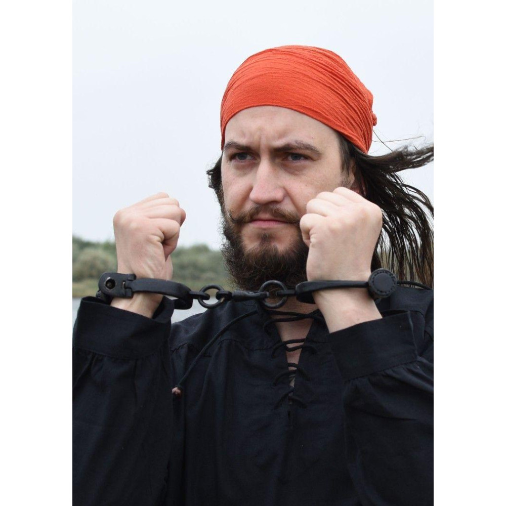 Medieval handcuffs in hand-forged steel  - 3