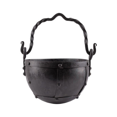 Calderone in acciaio rivettato, circa 3,5 litri  - 2