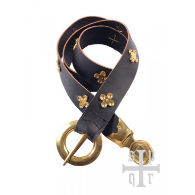 Ceinture médiévale en cuir templier  - 1