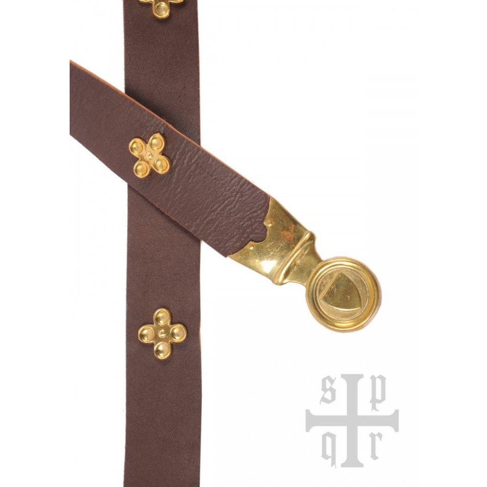 Ceinture médiévale en cuir templier  - 2