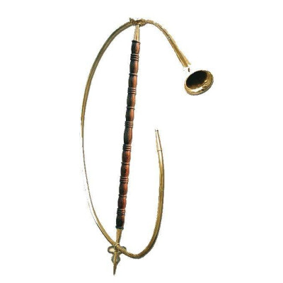 Cornu, Roman horn, brass  - 1