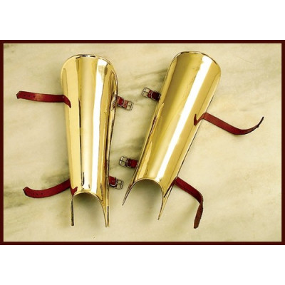 Par de grelês de guardia pretoriana, bronce grabado Inicio