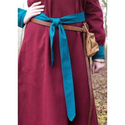 Robe Viking Jona, vin rouge / bleu-vert  - 6