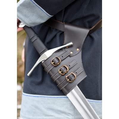 Porte-épée double GN, cuir Commencement