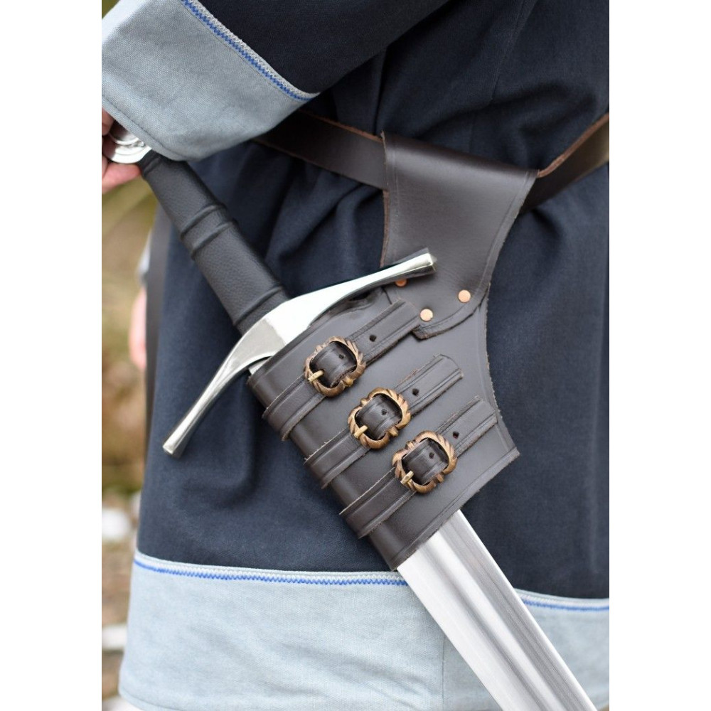 Porte-épée double GN, cuir Commencement
