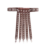 Cinctorium ou Balteus Romano oficial em couro  - 4