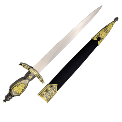 Medieval dagger with sheath  - 5