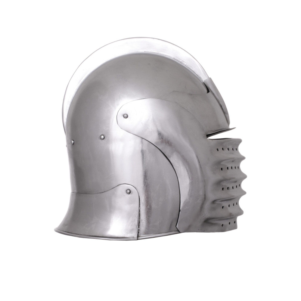 Medieval celada with visor, year 1490, functional  - 5