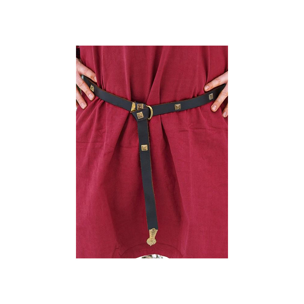 Cintura medievale in pelle templare  - 8