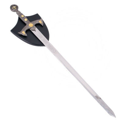 Espada Cruz Templaria con soporte  - 6