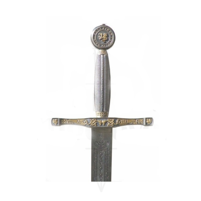 Espada Excalibur Ouro e Prata sem bainha  - 3