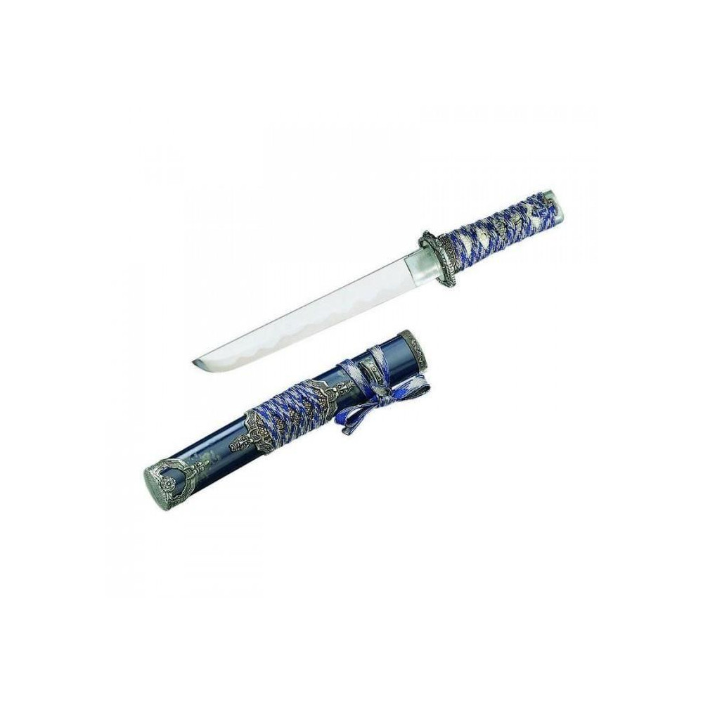 Tanto azul e prata com bainha  - 2