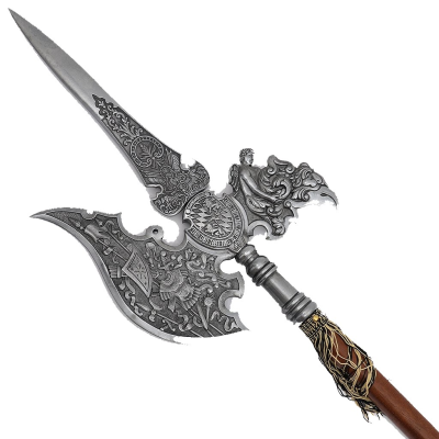 Medieval Alabarda decorated with a relief S.XVI  - 2