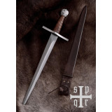 Medieval Templar Dagger with Sheath, Blind Blade  - 4