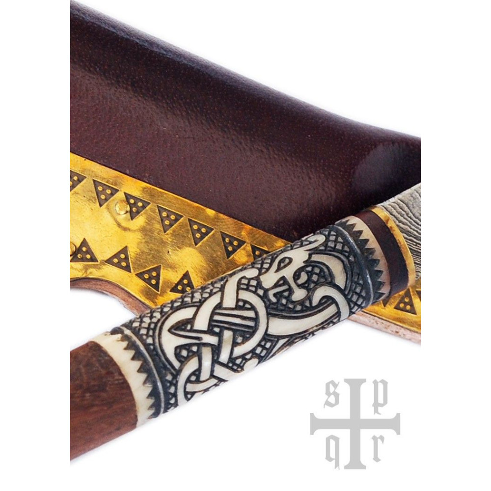 Birka Long Seax, Couteau de saxophone Viking avec lame en acier de ...